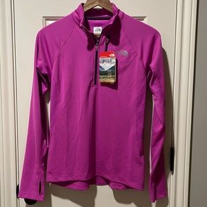 Women’s Northface 1/4 Zip - New with Tags - Pink - Med.